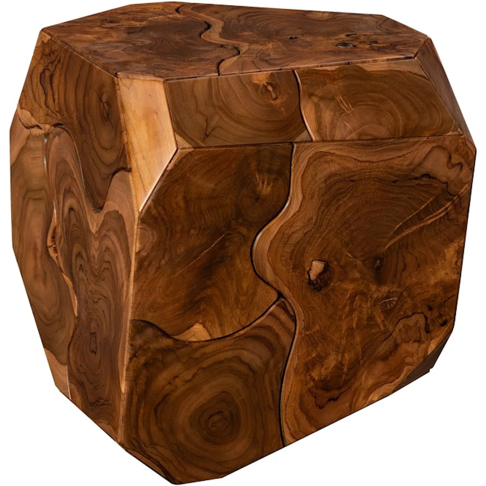 Prism Coffee Table by Phillips Collection. Made from wood, teak in a unique style.