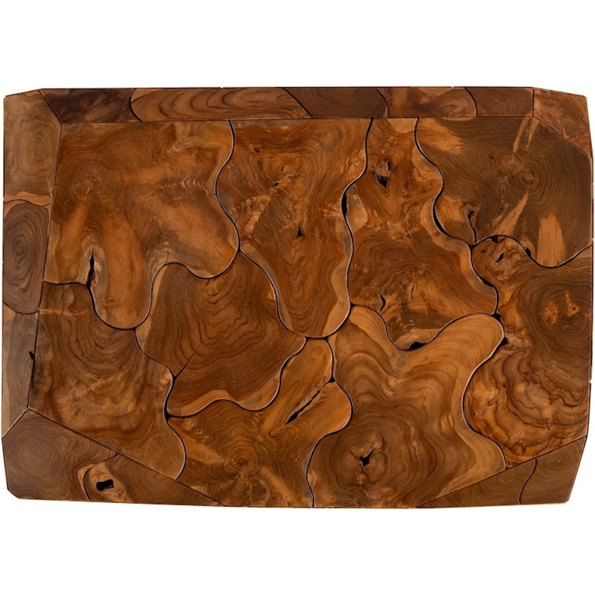 Prism Coffee Table by Phillips Collection. Made from wood, teak in a unique style.
