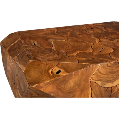 Prism Coffee Table by Phillips Collection. Made from wood, teak in a unique style.