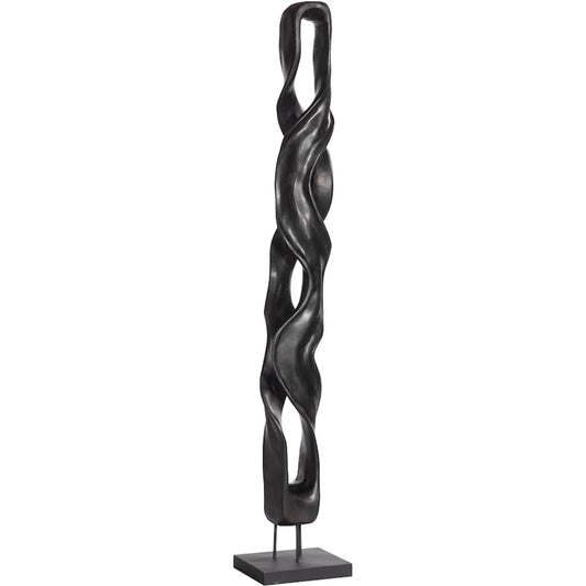 Twisting Root by Phillips Collection in black. Made from wood, metal in a unique style.