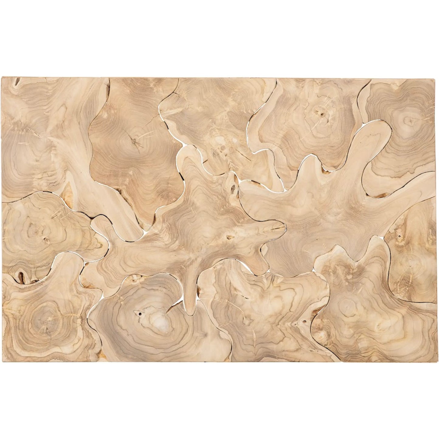 004 SI-2299814 | Additional Silo | Teak Slice Coffee Table by Phillips Collection in bleached. Made from wood, teak in a unique style.