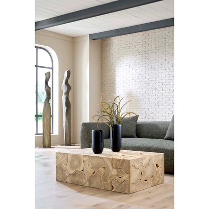 Teak Slice Rectangular Coffee Table by Phillips Collection. Made from wood, teak in a modern style.