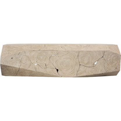 Prism Console Table Oat by Phillips Collection in beige. Made from wood in a transitional style.