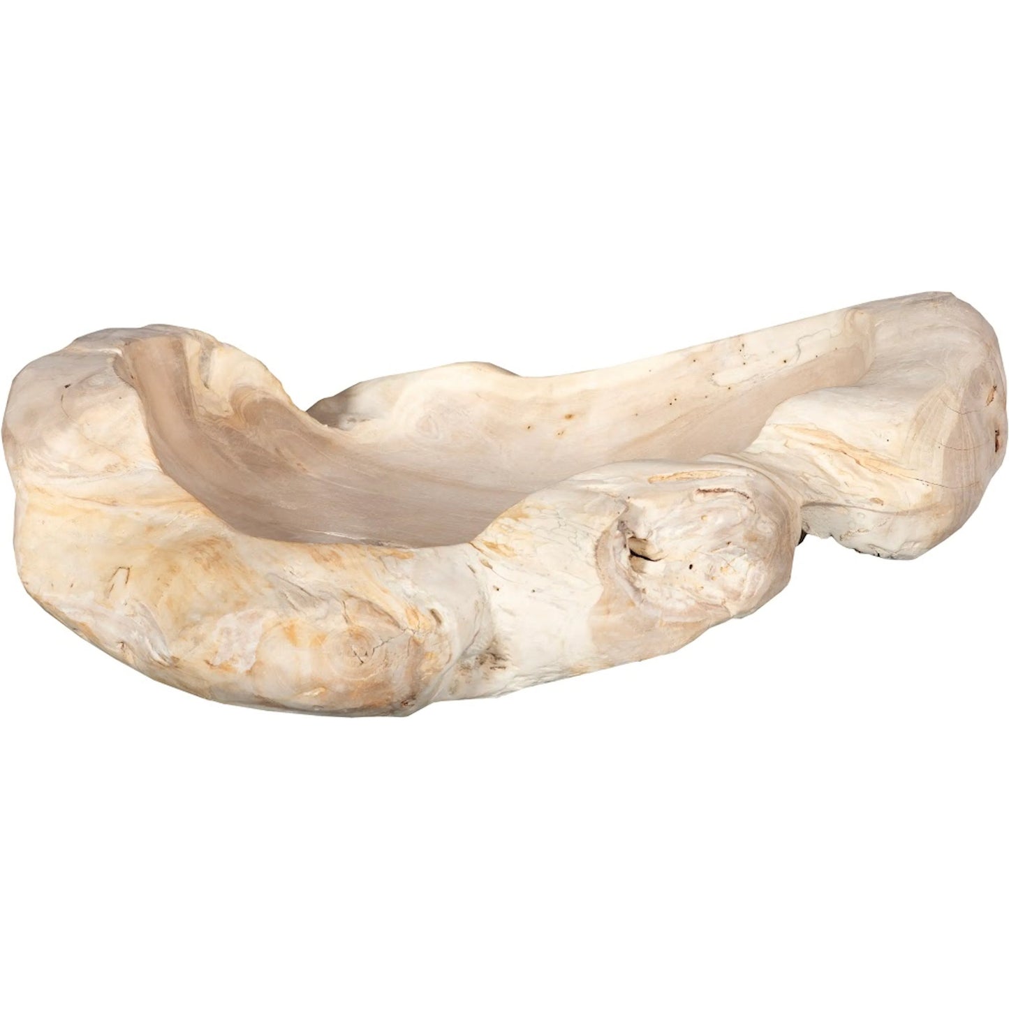 001 SI-2299855 | Primary Silo | Wood Bowl by Phillips Collection in beige and bleached. Made from wood in a cottage & farmhouse style.