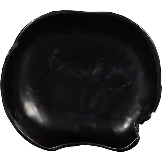 Teak Black Wood Bowl by Phillips Collection in black. Made from wood, teak in a unique style.
