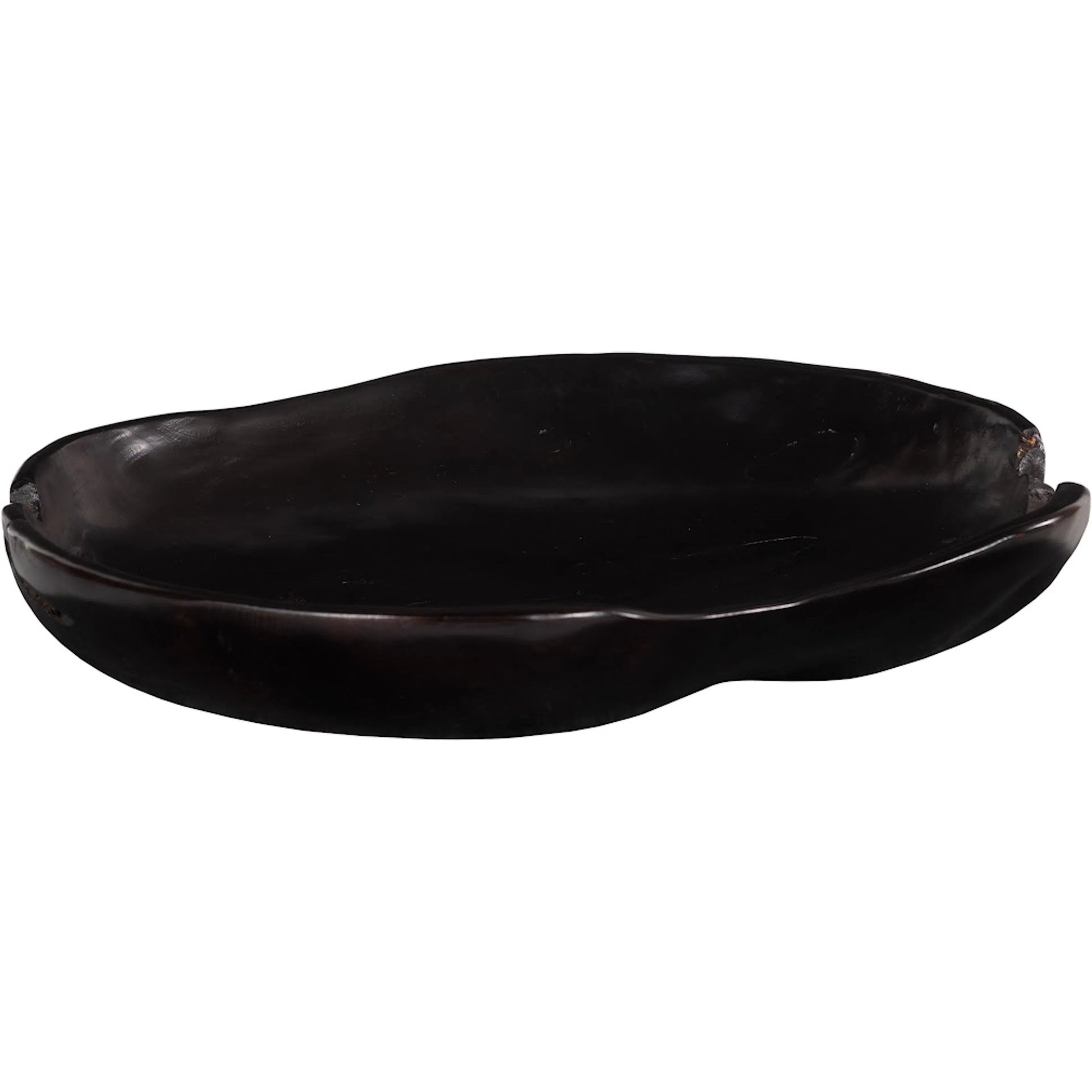 Teak Black Wood Bowl by Phillips Collection in black. Made from wood, teak in a modern style.