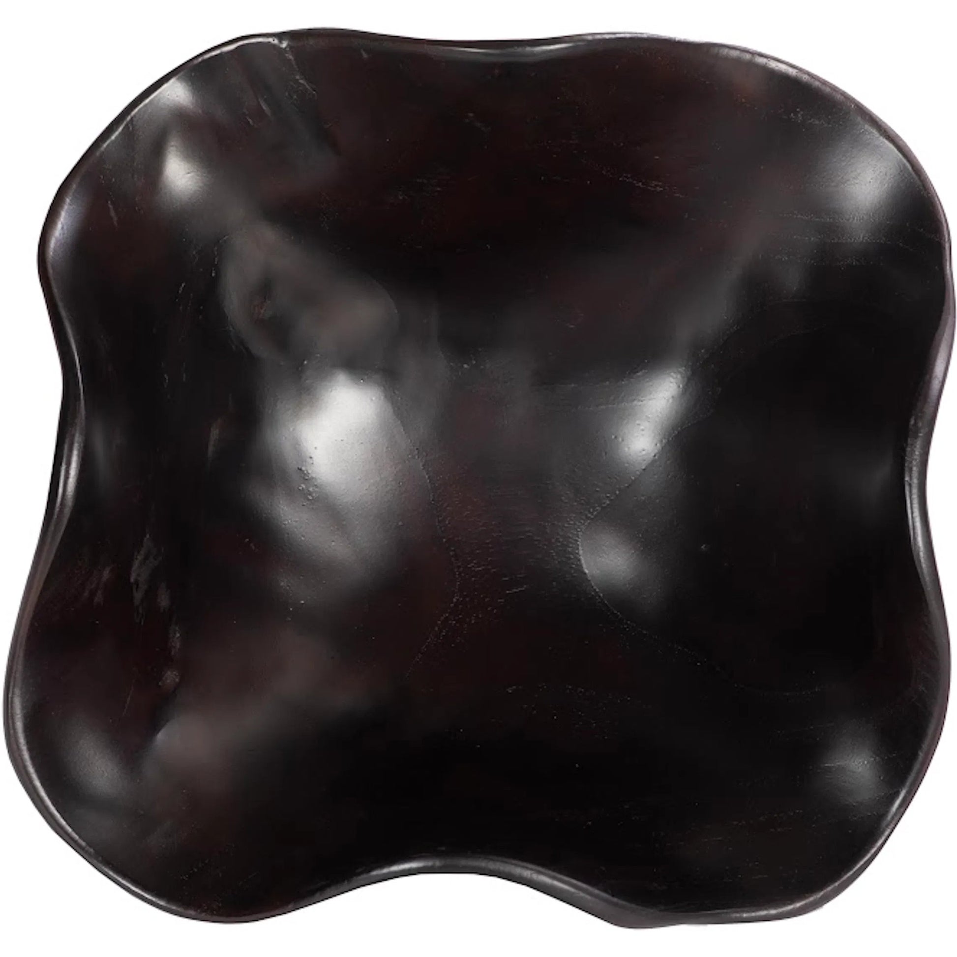 Teak Black Wood Bowl by Phillips Collection in black. Made from wood, teak in a modern style.