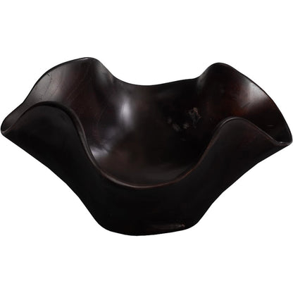 Teak Black Wood Bowl by Phillips Collection in black. Made from wood, teak in a modern style.