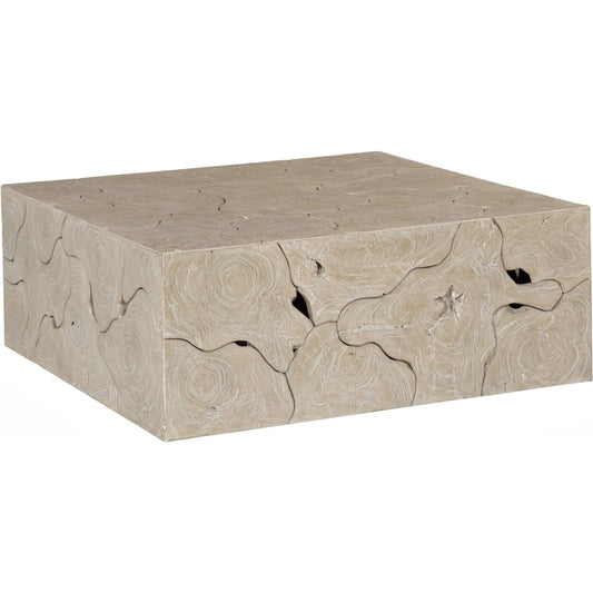 Teak Slice Coffee Table by Phillips Collection in oat. Made from wood, teak in a unique style.