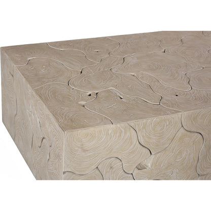 Teak Slice Coffee Table by Phillips Collection in oat. Made from wood, teak in a unique style.