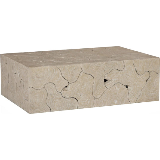 Teak Slice Coffee Table by Phillips Collection in oat. Made from wood, teak in a unique style.