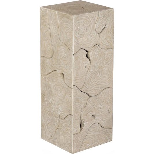 Teak Slice Pedestal by Phillips Collection. Made from unique in a eclectic & global style.