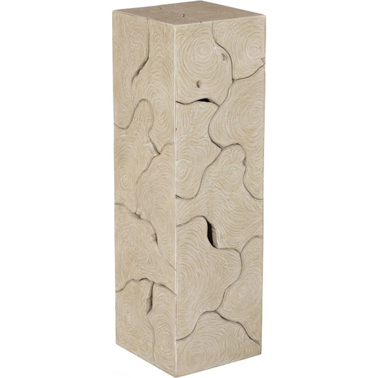 Teak Slice Pedestal by Phillips Collection. Made from unique in a eclectic & global style.