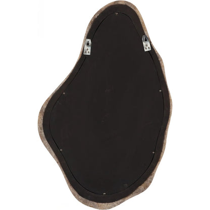 Quartz Crystal Mirror by Phillips Collection in beige, off white. Made from glass, stone, quartz in a unique style.