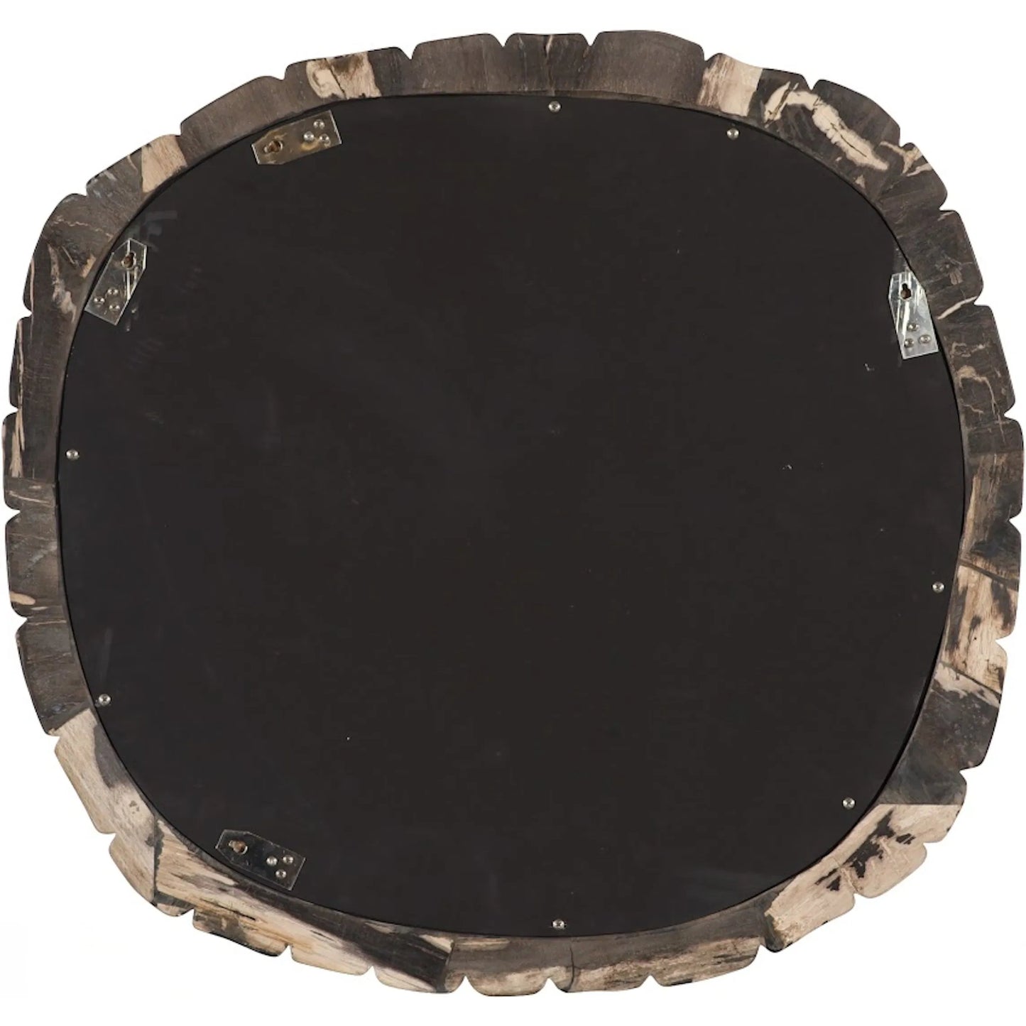 001 SI-2527701 | Additional Silo | Stacked Pebble Petrified Mirror by Phillips Collection in beige, black. Made from glass, petrified wood in a unique style.