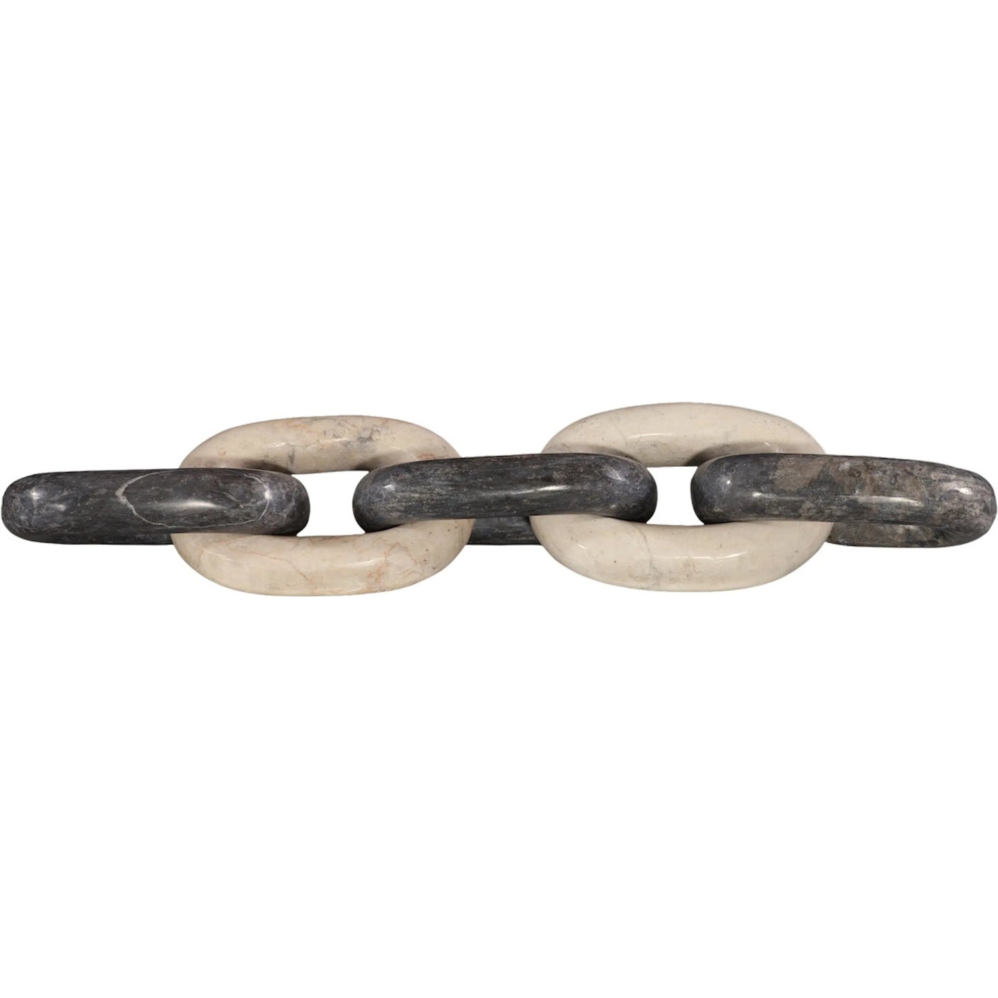 002 SI-2527657 | Additional Silo | Marble Quad Link Chain by Phillips Collection in beige, black. Made from stone in a unique style.