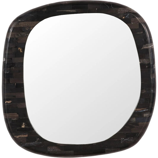 Morphic Petrified Mirror Frame by Phillips Collection in black. Made from unique in a unique style.