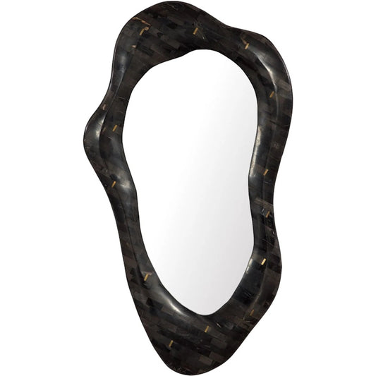 Morphic Petrified Mirror Frame by Phillips Collection in black. Made from unique in a unique style.