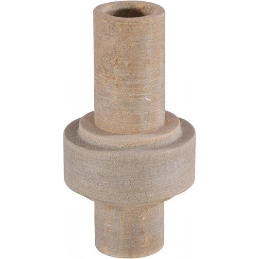 Stone Vase by Phillips Collection in beige, off white. Made from stone, onyx in a unique style.