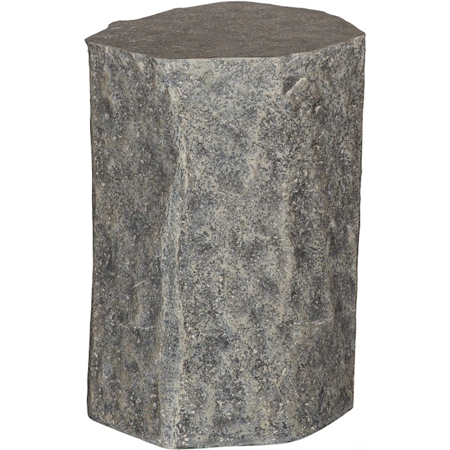 005 SI-2527698 | Additional Silo | Splinter Stone Pedestal by Phillips Collection in gray. Made from resin, stone composite in a unique style.