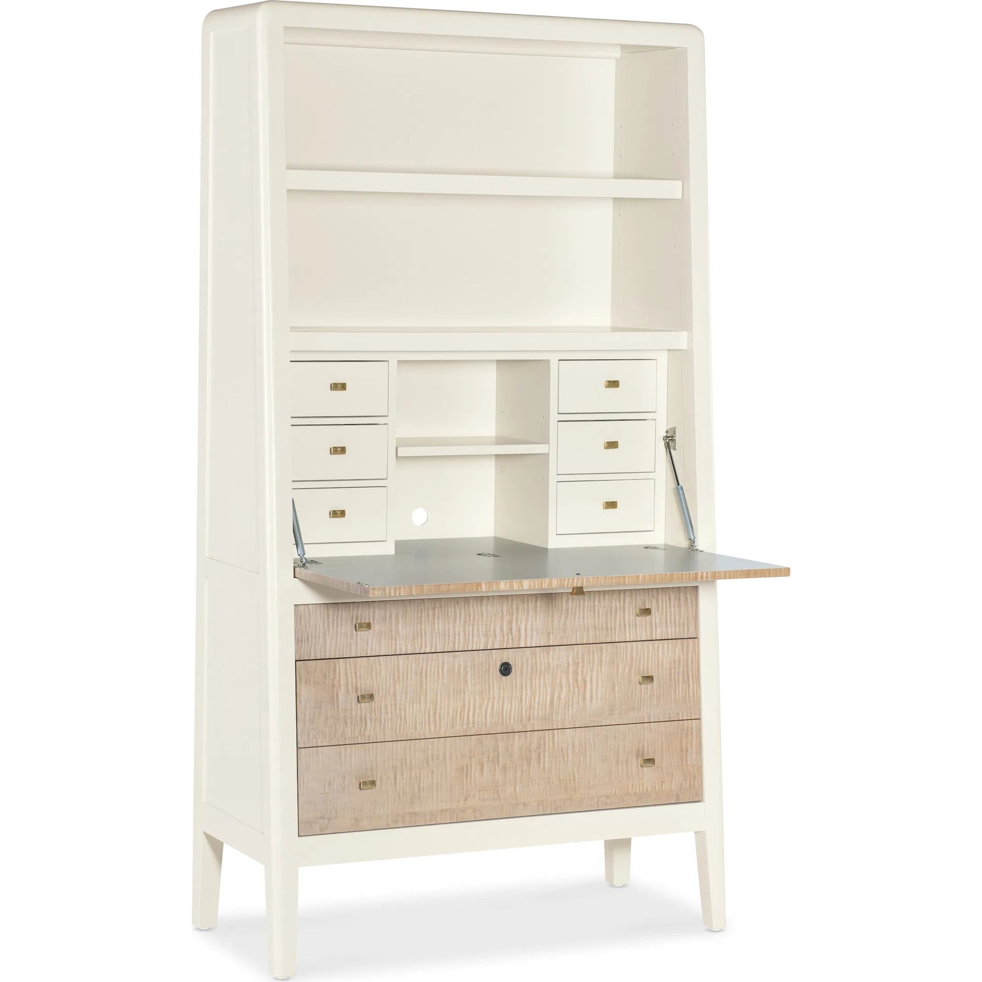 Hera Hub by Hooker Furniture in whites, creams, beiges and almond white, maple. Made from unique in a modern style.