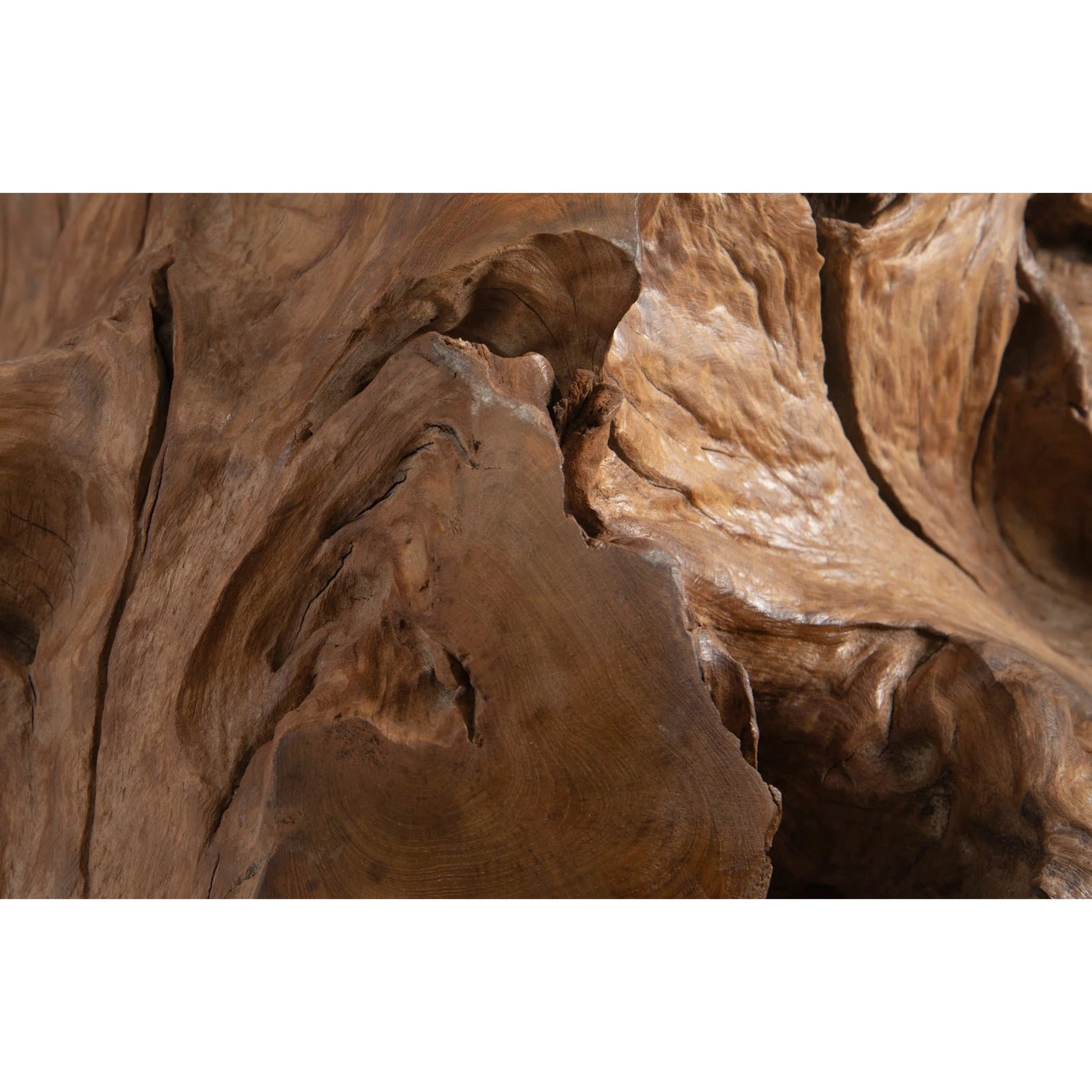 Natural Teak Wood Ball by Phillips Collection in brown. Made from unique in a eclectic & global style.