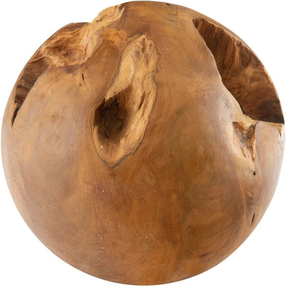 Natural Teak Wood Ball by Phillips Collection in brown. Made from unique in a eclectic & global style.