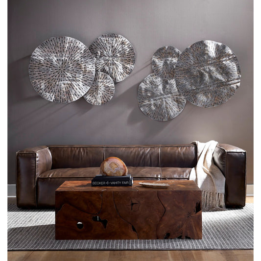 Teak Slice Rectangle Coffee Table by Phillips Collection in brown. Made from wood in a eclectic & global style.