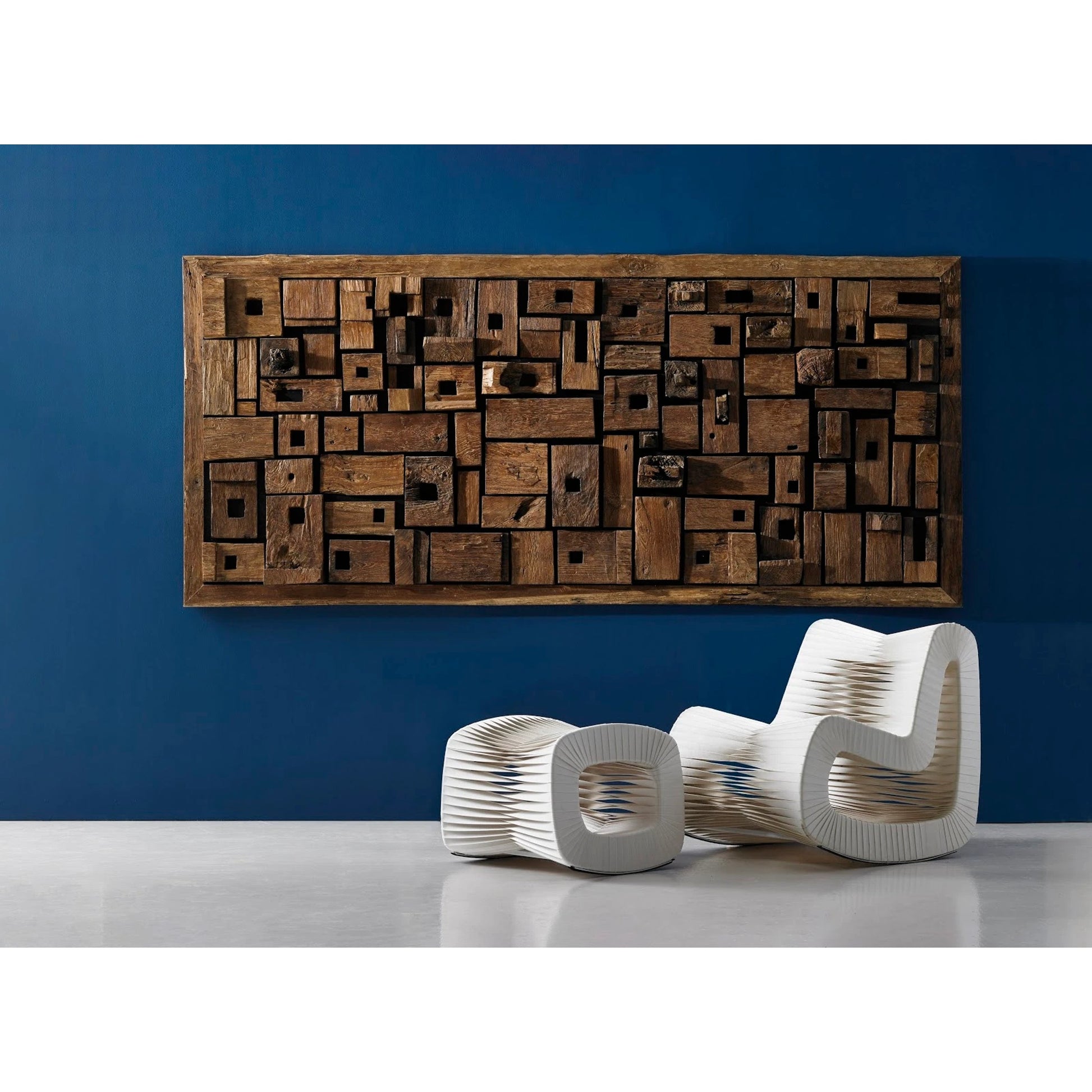 Asken Wall Art by Phillips Collection in brown. Made from wood in a modern style.