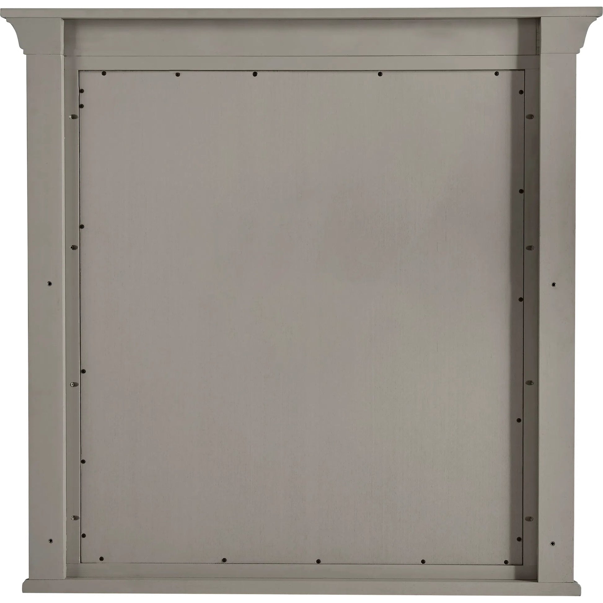 Abbotts Glen Dresser Mirror by Pulaski Furniture in windmill grey. Made from split heart cathedral oak in a transitional style.