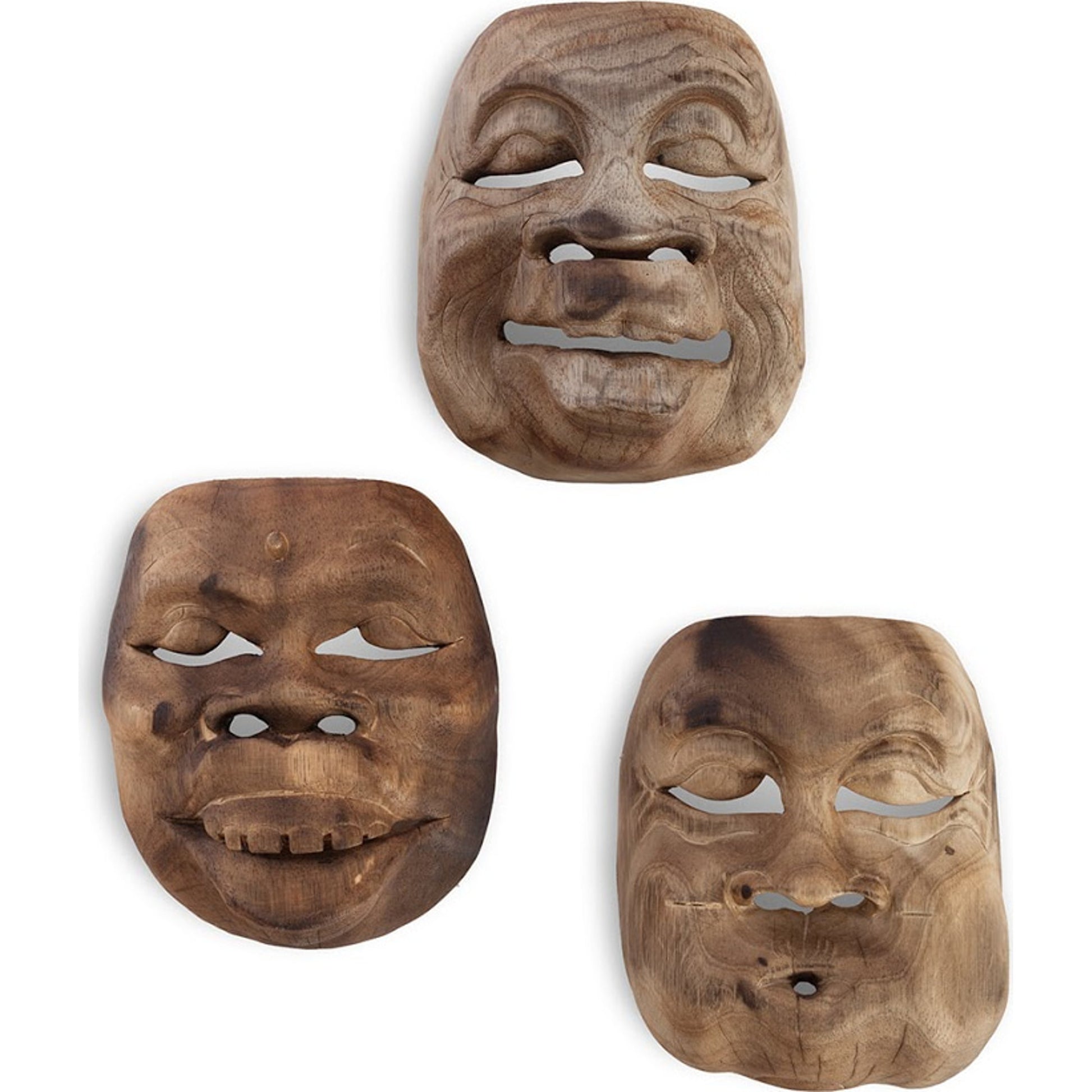 Indonesian Masks by Phillips Collection. Made from wood in a eclectic & global style.