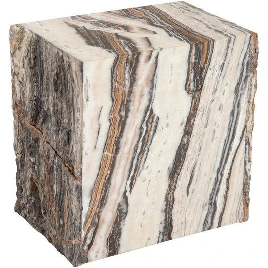 Onyx Stool by Phillips Collection in natural. Made from stone in a modern style.