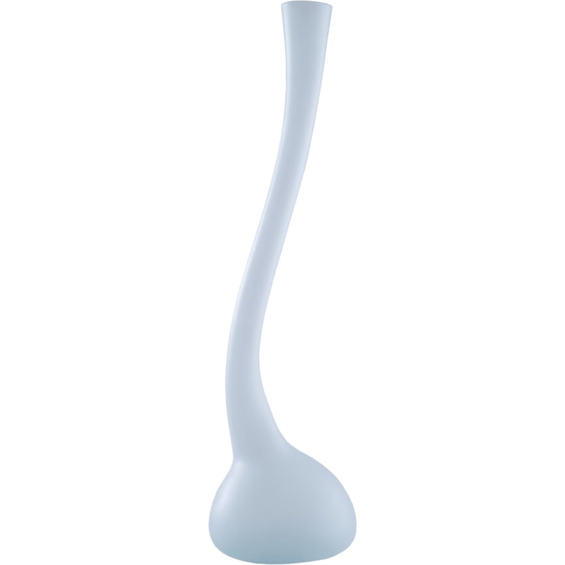 Frosted Corkscrew Vase by Phillips Collection in cyan. Made from glass in a modern style.