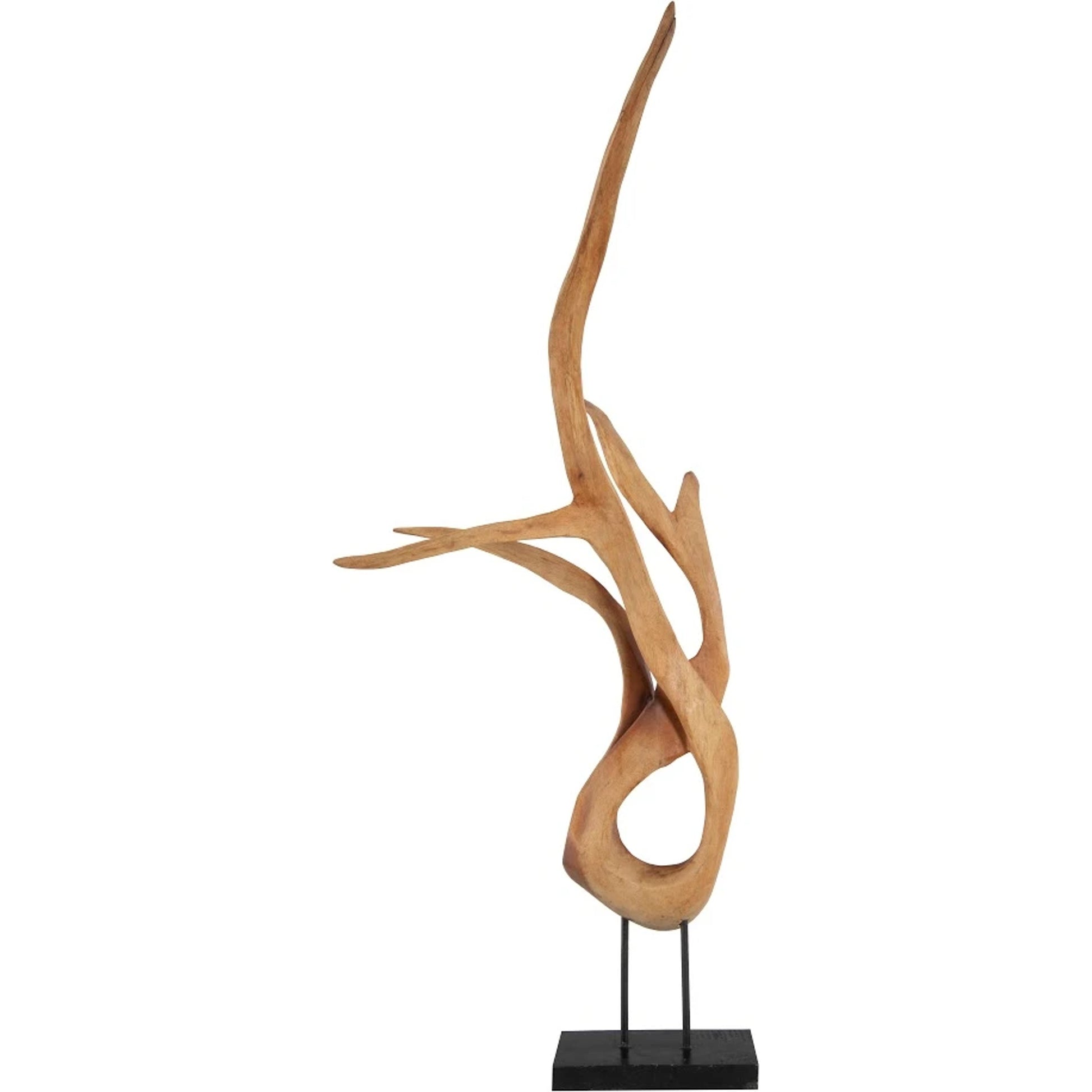 Mahogany Wood Sculpture by Phillips Collection in brown. Made from wood in a eclectic & global style.