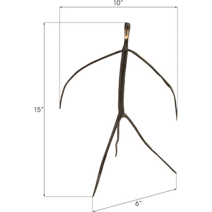 Abstract Monkey by Phillips Collection in black. Made from wood in a eclectic & global style.