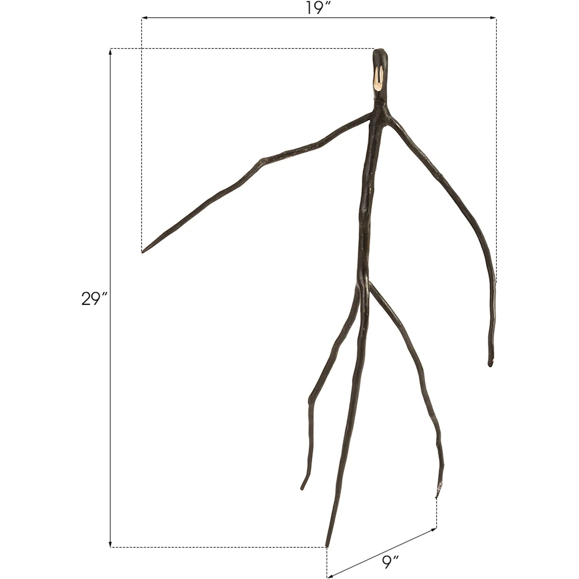 Abstract Monkey by Phillips Collection in black. Made from wood in a eclectic & global style.