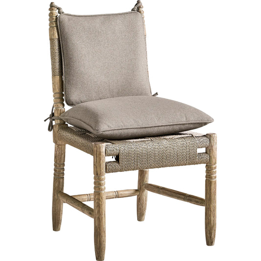 Sagehill Rush Seat Side Chair by Jonathan Charles in timberon grey oak. Made from oak in a transitional style.