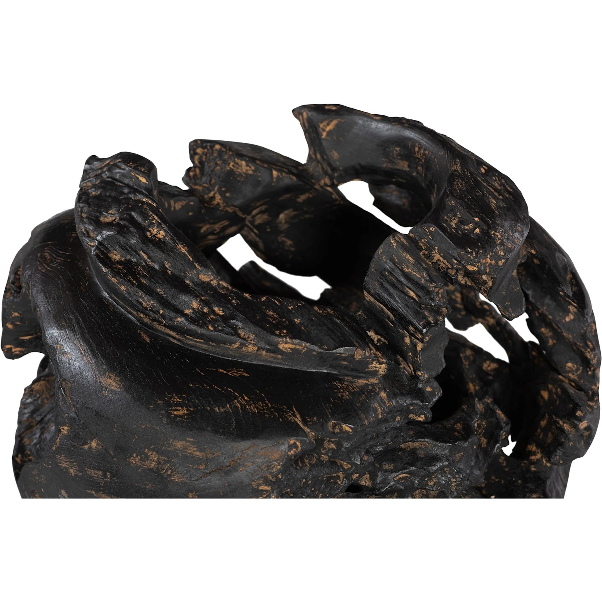 Teak Bowl by Phillips Collection in black wash. Made from wood in a eclectic & global style.