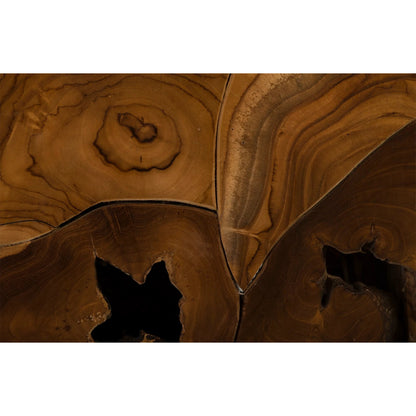 Teak Slice Side Table by Phillips Collection in brown. Made from wood, teak in a eclectic & global style.
