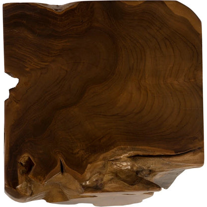 Teak Root Side Table by Phillips Collection in brown. Made from wood, teak in a rustic style.