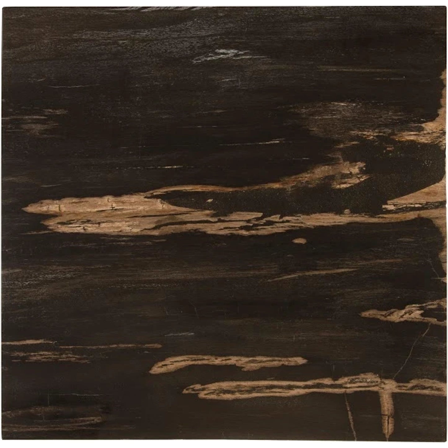 002 SI-1790239 | Additional Silo | Petrified Wood Side Table by Phillips Collection in black, silver and natural, silver. Made from petrified wood metal in a transitional style.