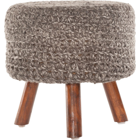 Ida IDA-40401 Stool by Chandra. Made from wool, wood in a unique style.
