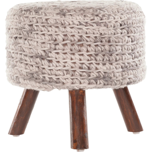 Ida IDA-40402 Stool by Chandra. Made from wool, wood in a unique style.