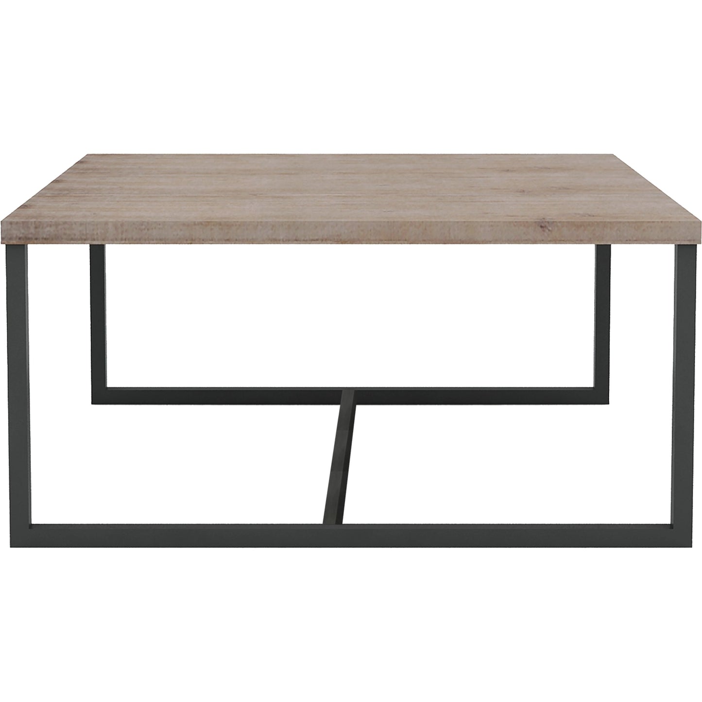 001 SI-2004283 | Primary Silo | Irondale Square Coffee Table by LH Imports in light brown, grey and mocha grey, grey. Made from acacia, iron in a modern style.