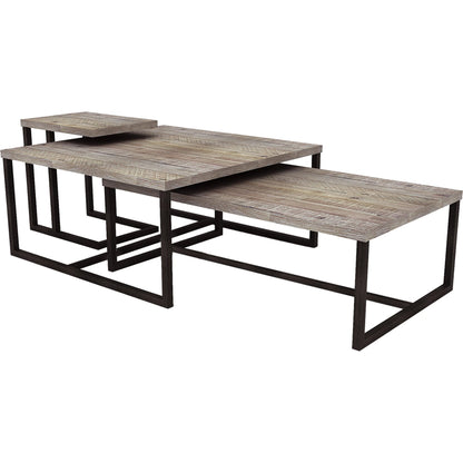 Irondale Laptop Table by LH Imports in light brown, grey and mocha grey, grey. Made from acacia, iron in a modern style.