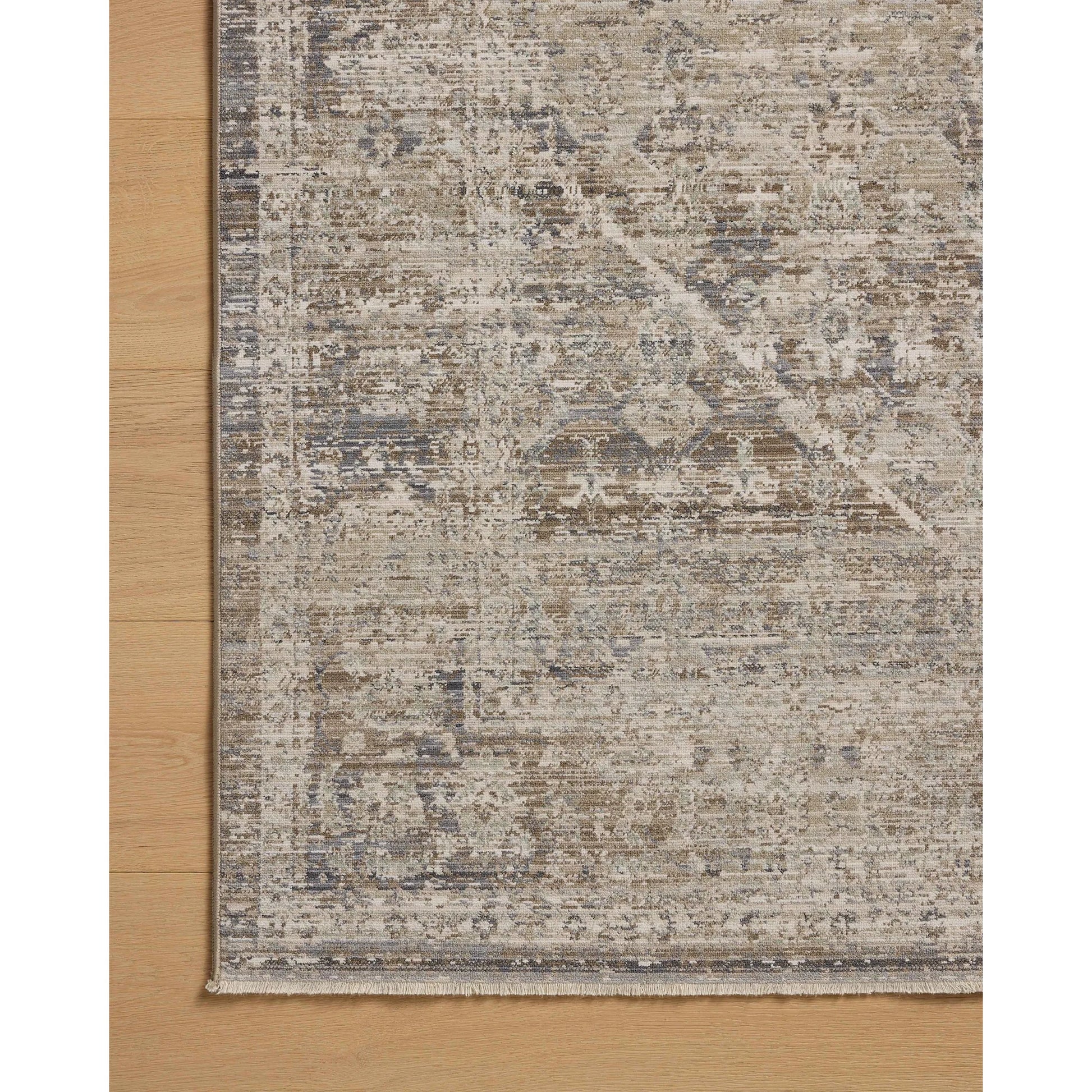 Ida IDA-06 Rug by Chris Loves Julia x Loloi in slate, natural. Made from 100% polyester in a unique style.