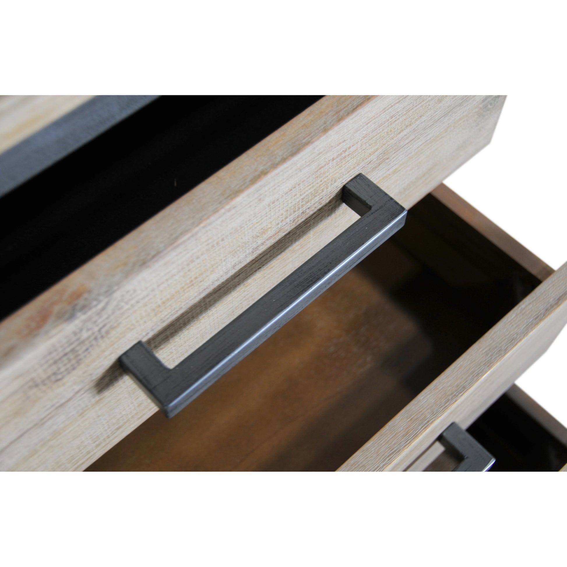 Irondale Nightstand by LH Imports in light brown, grey and mocha grey, grey. Made from acacia, mdf acacia veneer, iron in a traditional style.