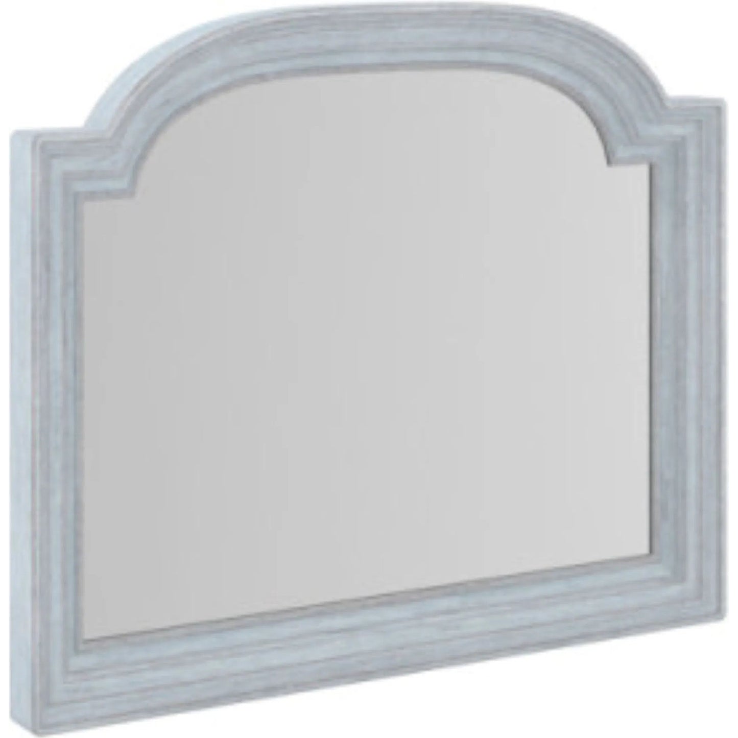 001 SI-2447963 | Primary Silo | Summer Creek Light Keeper's Mirror by A.R.T. Furniture in shutter blue. Made from flakey cathedral oak veneer, parawood solids in a cottage & farmhouse style.