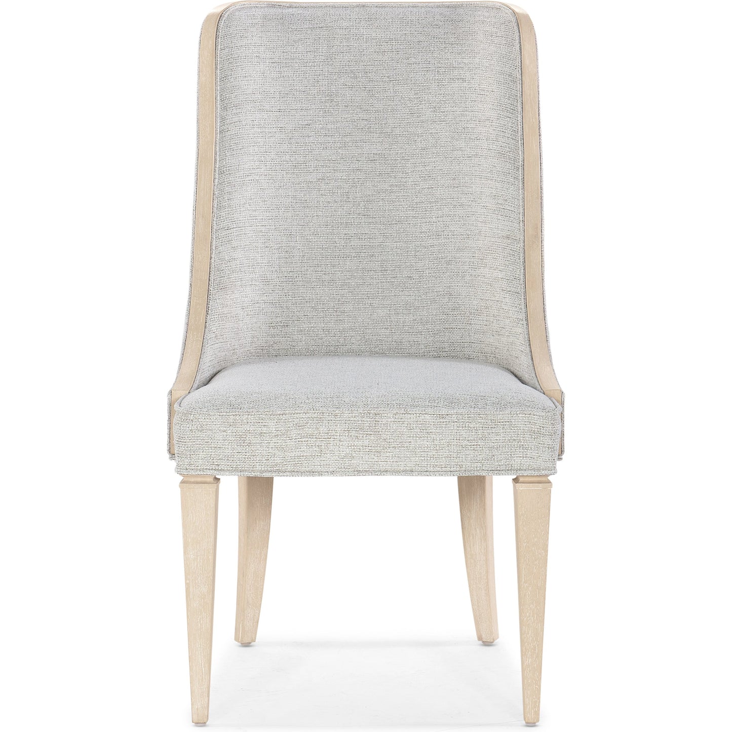 003 SI-2028937 | Additional Silo | Nouveau Chic Host Chair (Set of 2) by Hooker Furniture in sand-silk linen and sandstone. Made from 100% polyester in a modern style.