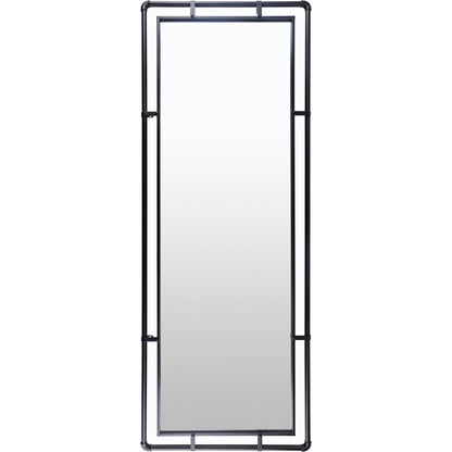 Indus Full Length Mirror - 530746 by Surya in black and painted. Made from iron in a modern style.